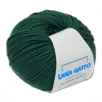 Lana Gatto Maxi Soft (13569 малахит) 100% меринос экстрафайн 50 г/90 м